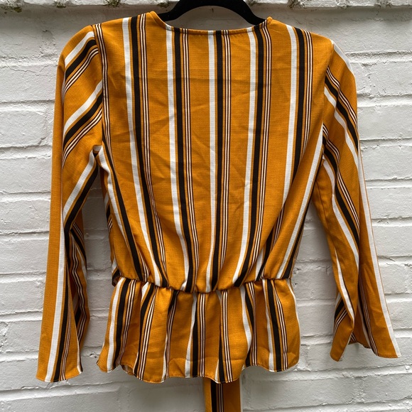 Topshop Striped Blouse - Picture 5 of 7